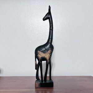 Hand Carved African Wooden Giraffe